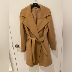 Diane vin Furstenberg camel wrap coat